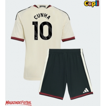 Manchester United Matheus Cunha #10 Echipament de Fotbal Replică 2026-27 Copii Treilea (+ Șorturi)